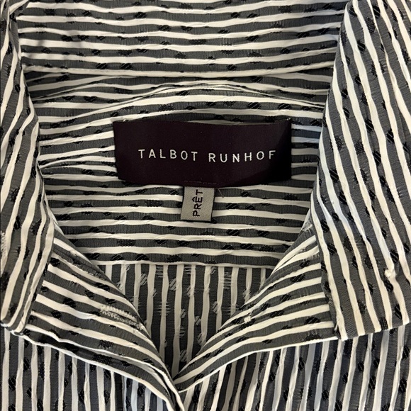 Talbot Runhof Seersucker Shirt Dress SZ US 2 EUC - Picture 5 of 8